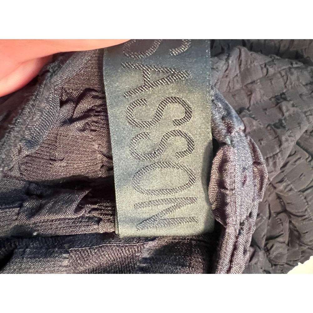 Kedem Sasson Black Textured Button Front Duster Overcoat Lagenlook Steampunk - Picture 11 of 13